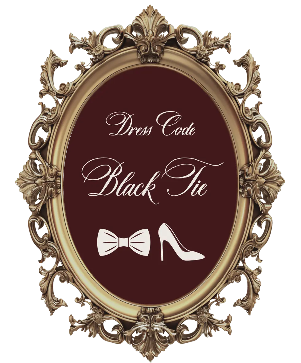 Dress code info on a mirror